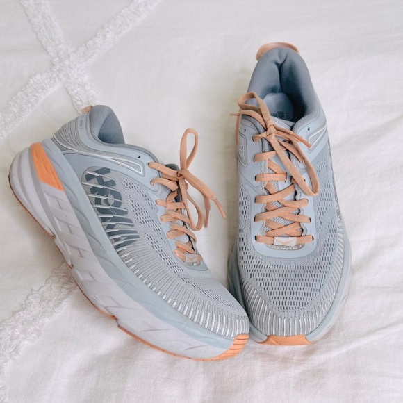 Hoka One One Shoes - Hoka One Bondi 7 Harbor Mist Sharkskin
Womens Running Shoes Size 6.5